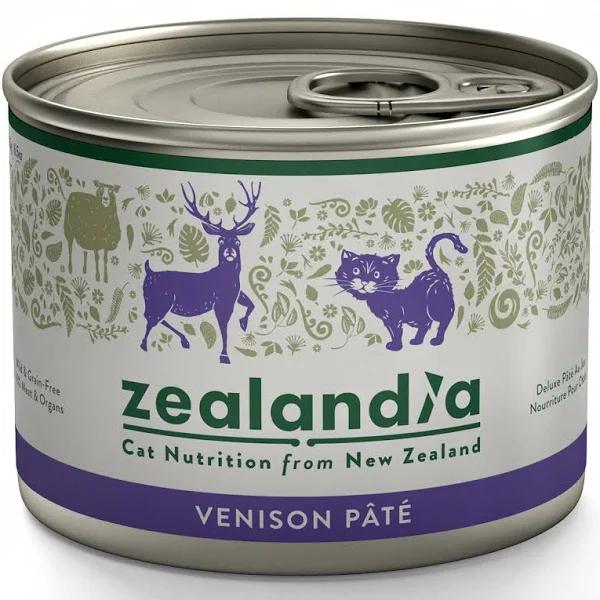 ZEALANDIA Venison Pate Wet Cat Food 185g