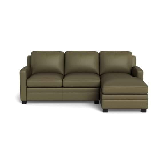 Barossa Leather Modular Sofa Green by Freedom