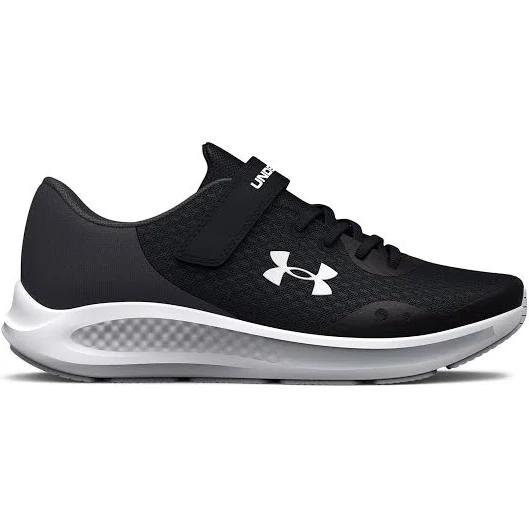 Under Armour Boys Pursuit 3 AC Running Shoes Black UK 2