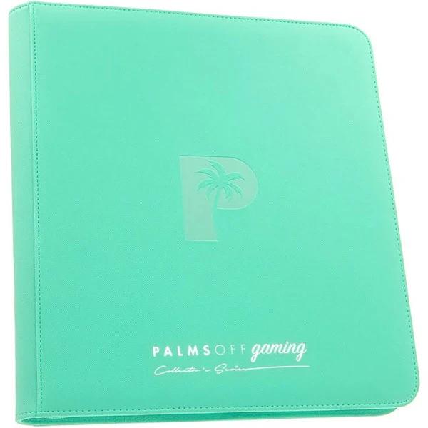 Palms Off Gaming: Collector's Series 12 Pocket Zip Trading Card Binder - Turquoise