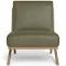 Palm Springs Leather Occasional Chair Olive by Freedom