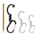 Gear Aid Heroclip Carabiner Clip and Hook (Medium) for Camping, Backpack, and Garage Black & Brown Medium