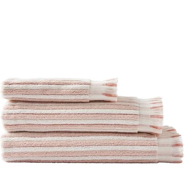 European Sophia Paprika & Nude Pink Turkish Cotton Towel Range - Bath Sheet