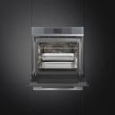 Smeg 60cm Linea Steam100 Pro Oven Silver SOA6104S4PS