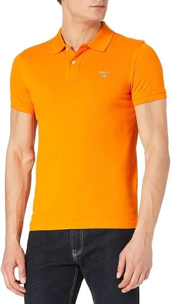 Gant Original Pique Short Sleeve Rugger Orange L