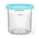 Ice Cream Cup, Ice Cream Containers With Lids For Ninja Creami Pints Nc301 Nc300 Nc299amz Series IC Blue