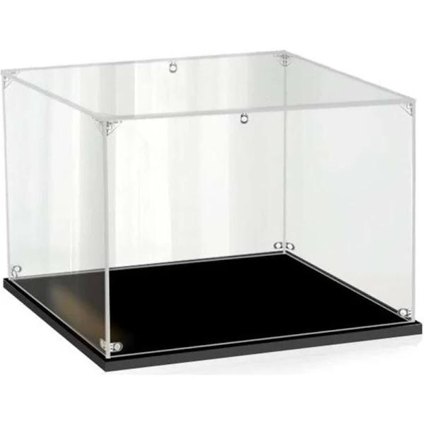 Easycase Acrylic Display Case for LEGO 21327 Ideas Typewriter Figure Storage Box Dust Proof Glue Free