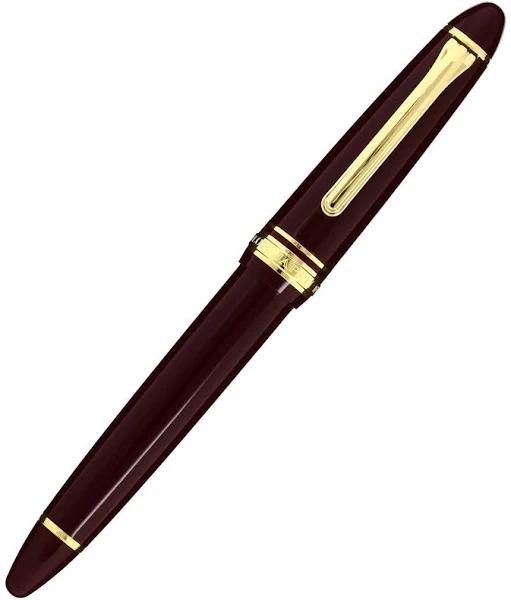 Sailor 1911 - Standard Series (14k Gold Nib & Converter) - Burgundy/Gold - Music Nib (MS)