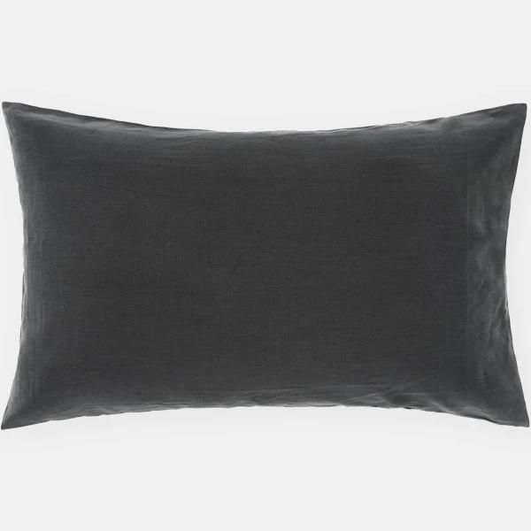 Linen House - Grey Standard - Nimes Pure Linen Standard Pillowcase - Size One Size, Standard at The Iconic