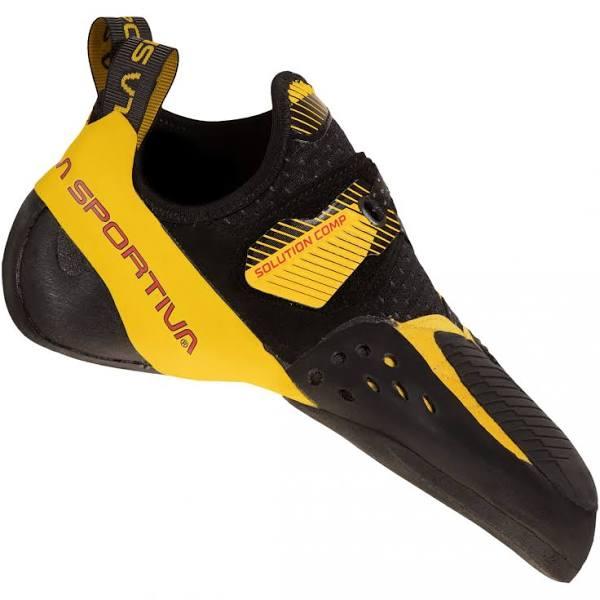 La Sportiva Solution Comp Climbing Shoes Yellow Black - 39.5