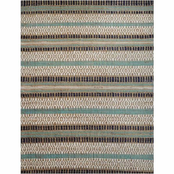 Rug Republic 160 x 230cm Yukon Blue Jute/Cotton Rug