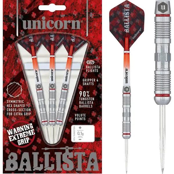 Unicorn - Ballista Style 2 Darts - Steel Tip - 90% Tungsten - 22g 24g 26g, 22 Grams