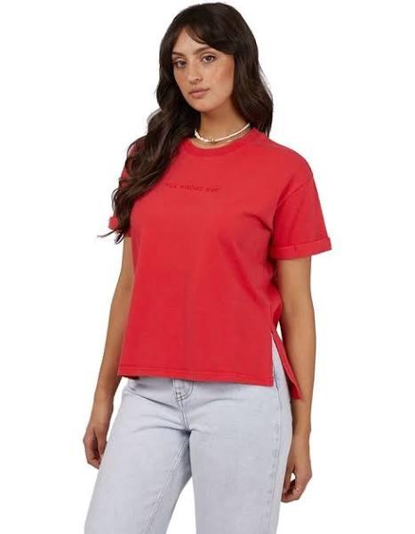 All About Eve - Womens T-shirts - AAE Washed Tee Red