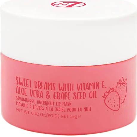 W7 Sweet Dreams Overnight Strawberry Lip Mask Vitamin E, Aloe Vera and Grape