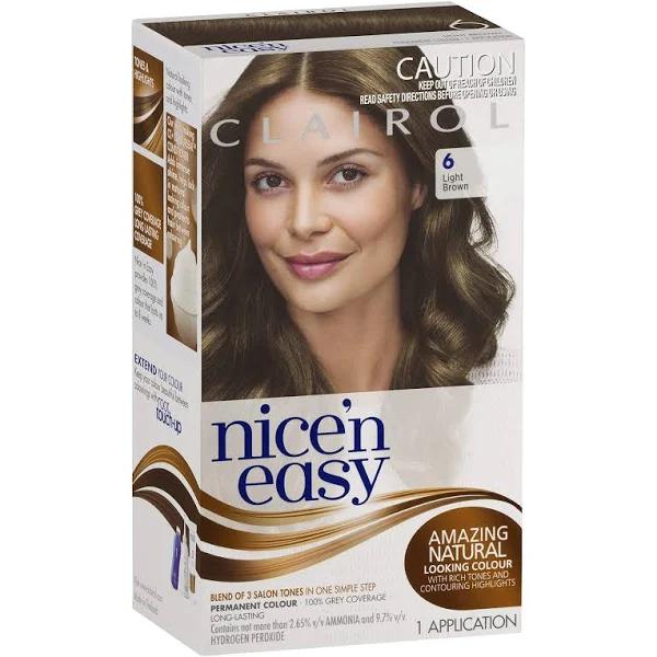 Clairol Nice & Easy 6 Light Brown Hair Colour