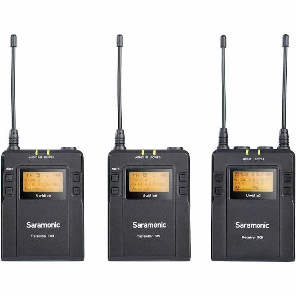 Saramonic UwMic9 KIT2 UHF Wireless Lavalier Microphone System