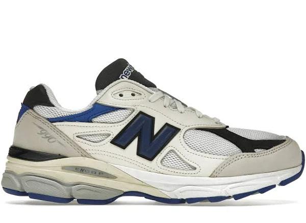 New Balance 990v3 Made in USA White/Blue Shoes - Size 10.5