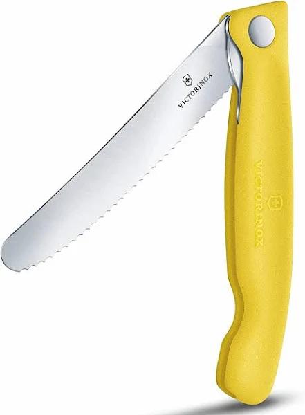 Victorinox Classic Foldable Paring / Steak Knife - Yellow