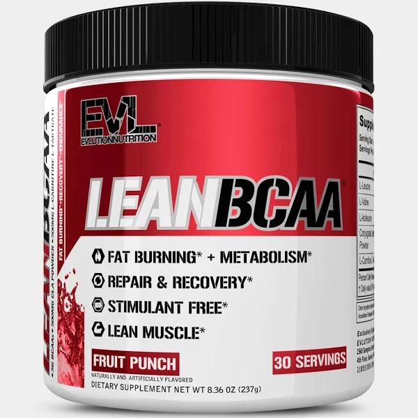 Evlution Nutrition, LeanBCAA, Fruit Punch