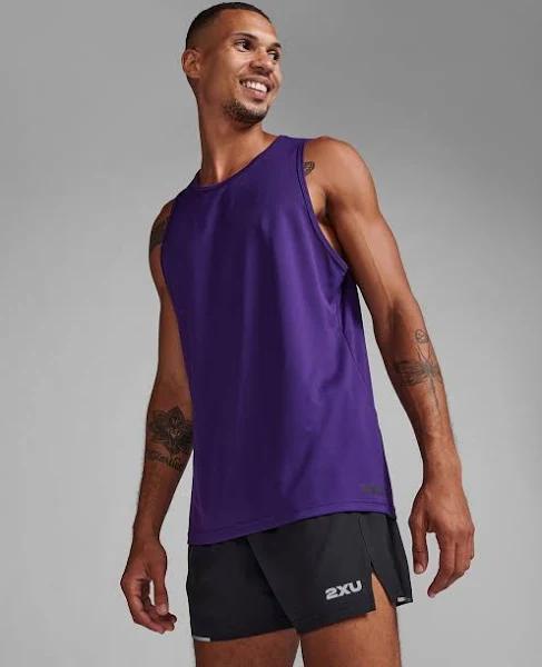 Aero Tank, 2XU, XS, Acai/Black Reflective, Male