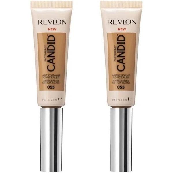 2 x Revlon PhotoReady Candid Antioxidant Concealer 055 Chestnut 10ml