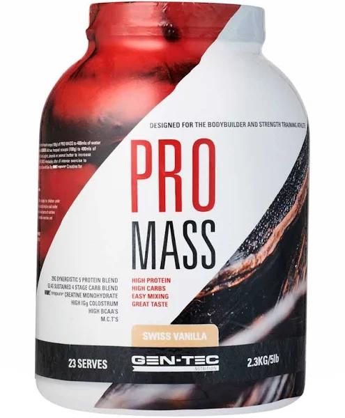 Gen-Tec Pro Mass Weight Gainer - 2.3kg Chocolate