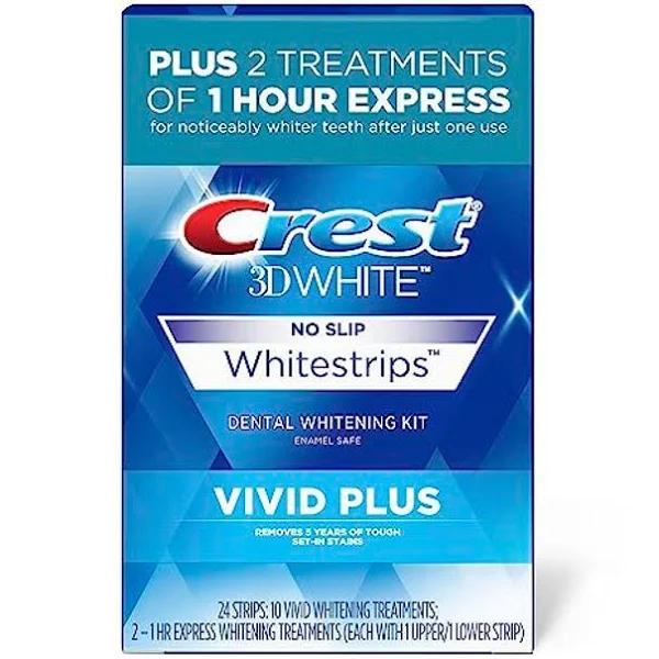 Crest 3D White Whitestrips Vivid Plus Teeth Whitening Kit