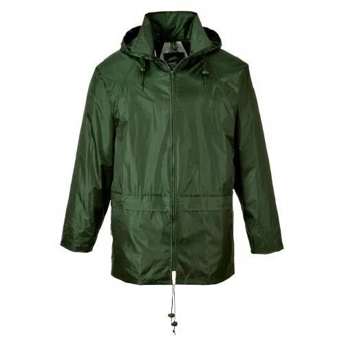 Portwest Mens Classic Raincoat Olive Green S