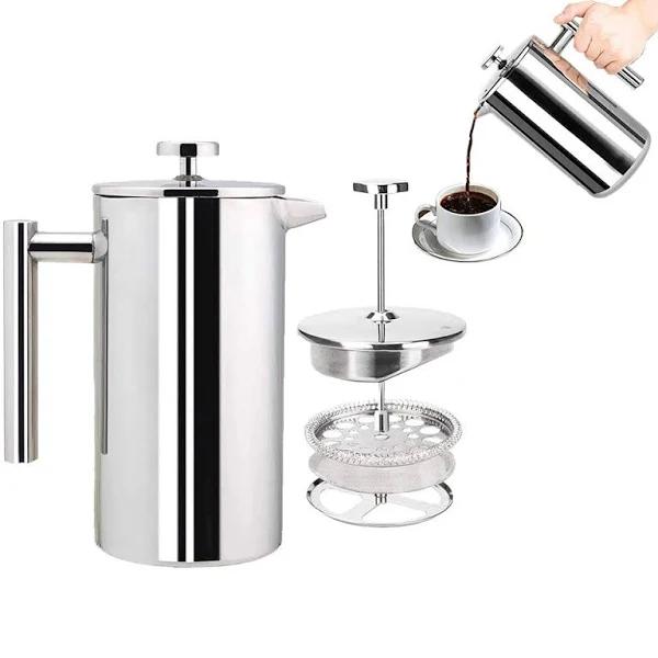 350ml Stainless Steel French Press Coffee Maker Double Wall Insulated Coffee Press Coffee Pot