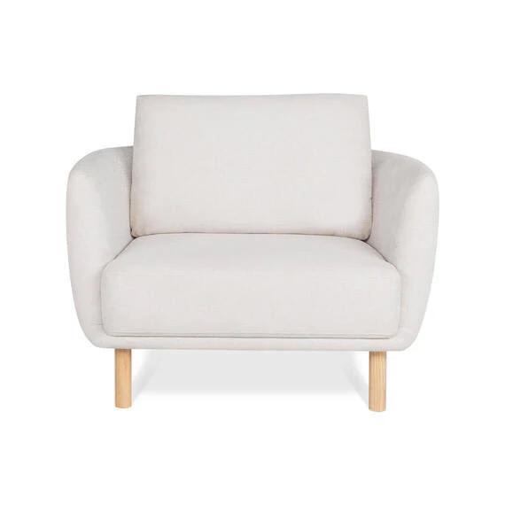 Cleo Fabric Armchair Natural by Freedom