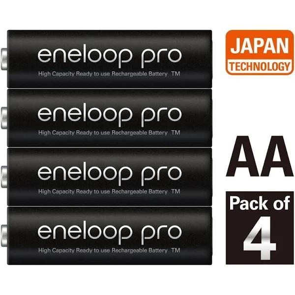 Panasonic 4PK AA Eneloop Pro Batteries