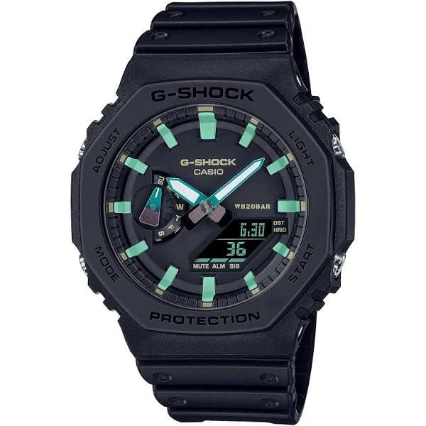 G-Shock Digital Black Resin Band Men's Watch GA2100RC-1A