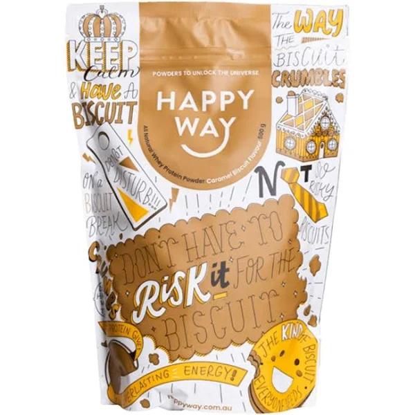 Happy Way Caramel Biscuit Whey Protein Powder 500g