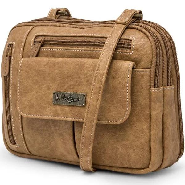 Multi Sac Zippy Triple Compartment Crossbody Bag