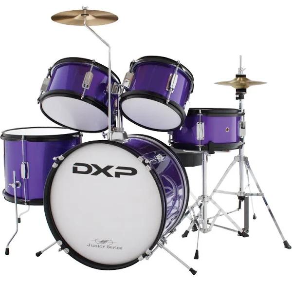 DXP TXJ5PL 5 Piece Junior Drum Kit Metallic Purple