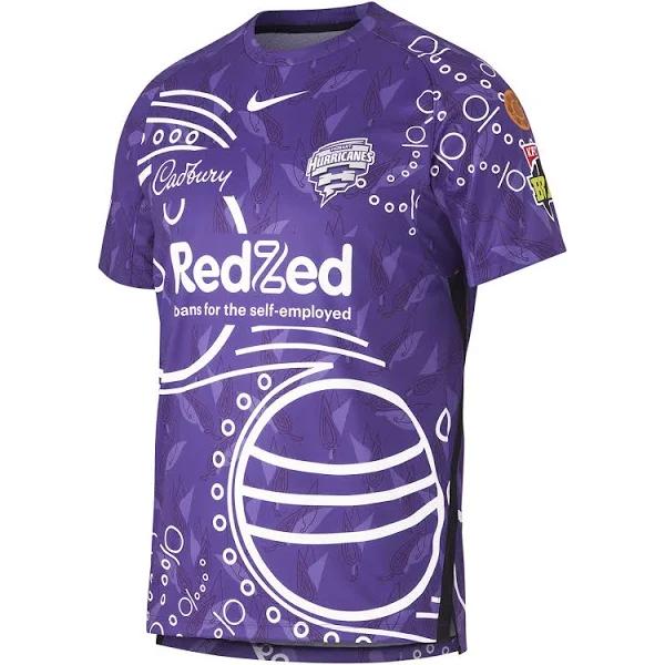 Nike Mens Hobart Hurricanes 2023/24 Indigenous Cricket Shirt Purple L