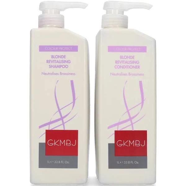 GKMBJ Blonde Revitalising Colour Protect Shampoo & Conditioner Duo 1L - AfterPay & zipPay Available