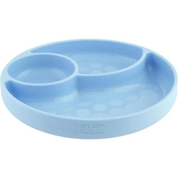 Chicco Silicone Divided Plate (Teal)