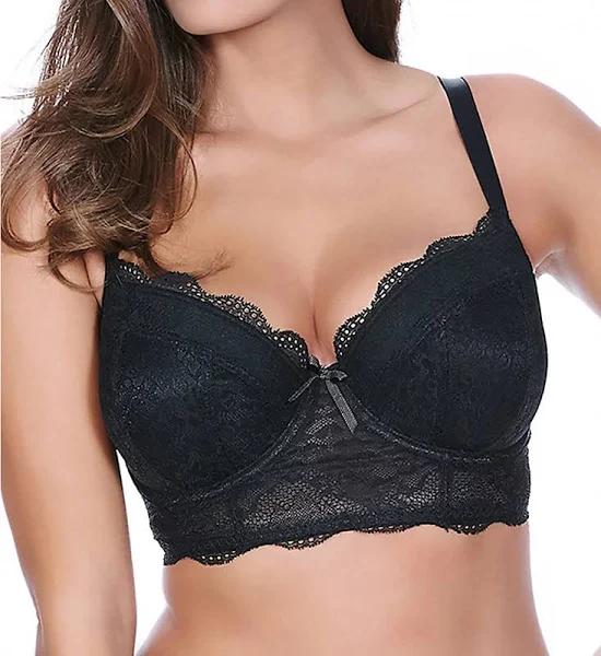 Freya Fancies Longline Bra - Black - 28E