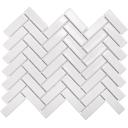 White Herringbone Gloss Porcelain Mosaic Tile - The Build