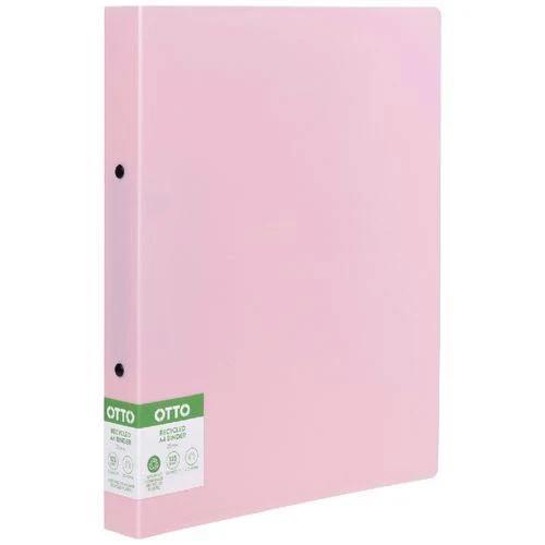 Otto A4 2D Post Consumer Recycled Binder 25mm Pink