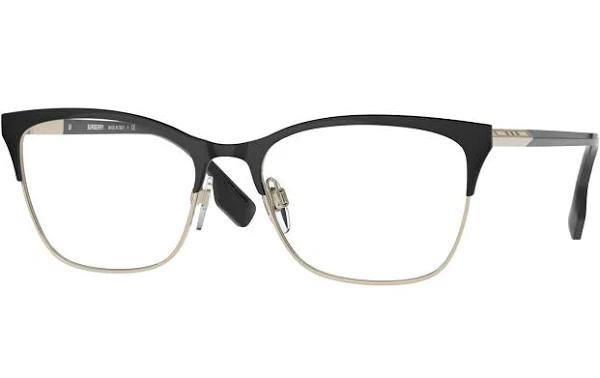 Burberry BE1362 Alma Eyeglasses 1326 Light Gold/Black