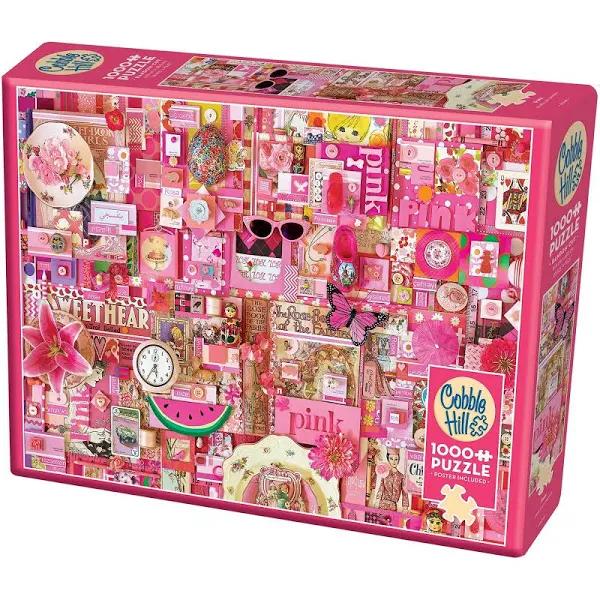 Cobble Hill 1000pc Rainbow Project Pink Jigsaw Puzzle