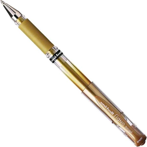 Uni-Ball UM153 Signo Broad Gel Ink Pen 1.0mm Metallic Gold