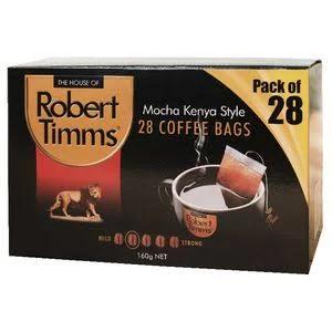 Robert Timms Mocha Kenya Style Coffee Bags 28 Pack