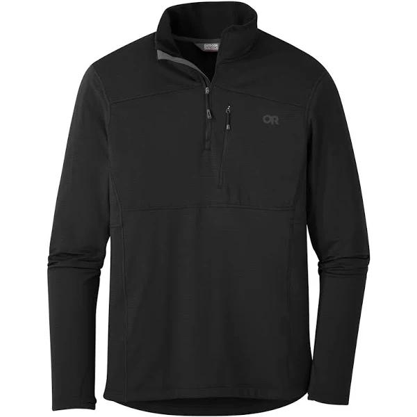 Outdoor Research Men's Vigor Quarter Zip-Black-Medium