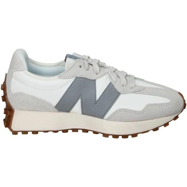 New Balance White & Beige 327 Sneakers