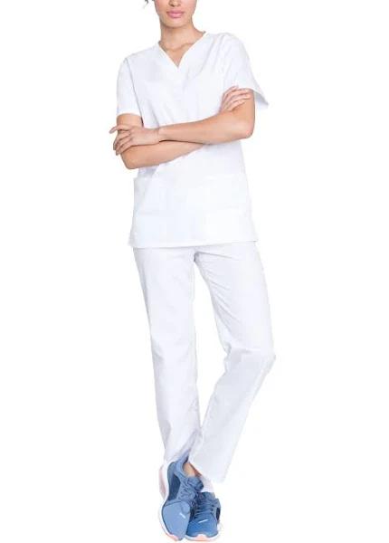 Cherokee Ww530c Unisex Top and Pant Set, Price/Each - White, XS