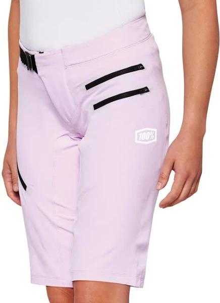 100% Womens Airmatic Shorts | Ladies Mountain Bike Shorts | Bicycle Superstore Small / Lavender