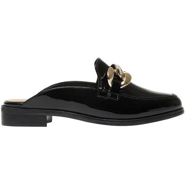 Sandler Pivot Flat Leather Shoes in Black Patent Black 38